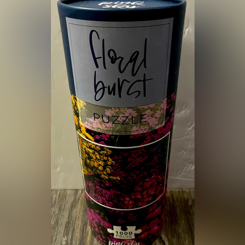 Pink Sky Floral Burst 1000 Piece Jigsaw Puzzle 🧩